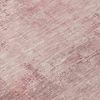 LOOMLAN Rugs Thornyx Pink Washable Indoor-Outdoor Rug