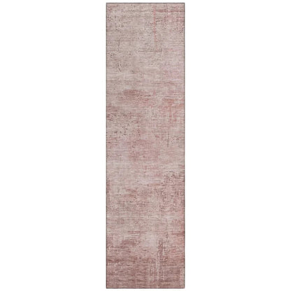 LOOMLAN Rugs Thornyx Pink Washable Indoor-Outdoor Rug