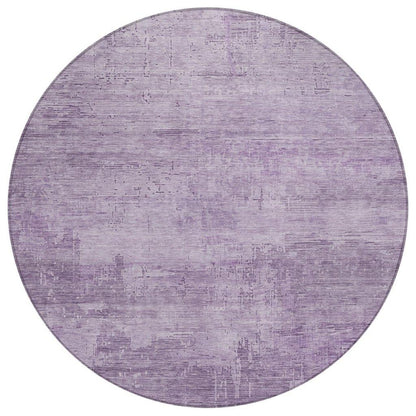 LOOMLAN Rugs Thornyx Purple Washable Indoor-Outdoor Rug