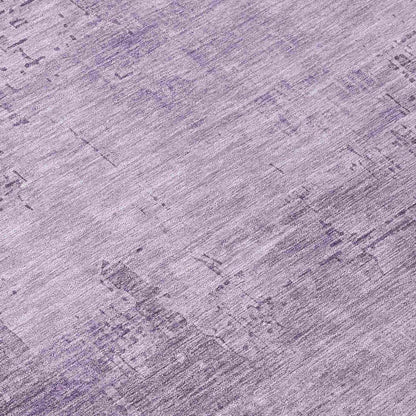 LOOMLAN Rugs Thornyx Purple Washable Indoor-Outdoor Rug