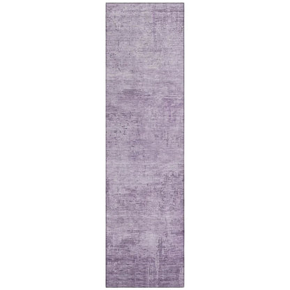 LOOMLAN Rugs Thornyx Purple Washable Indoor-Outdoor Rug