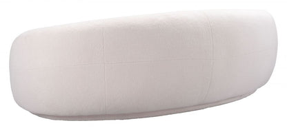 Zuo Modern Tibet Shearling Fabric Cream Sofa