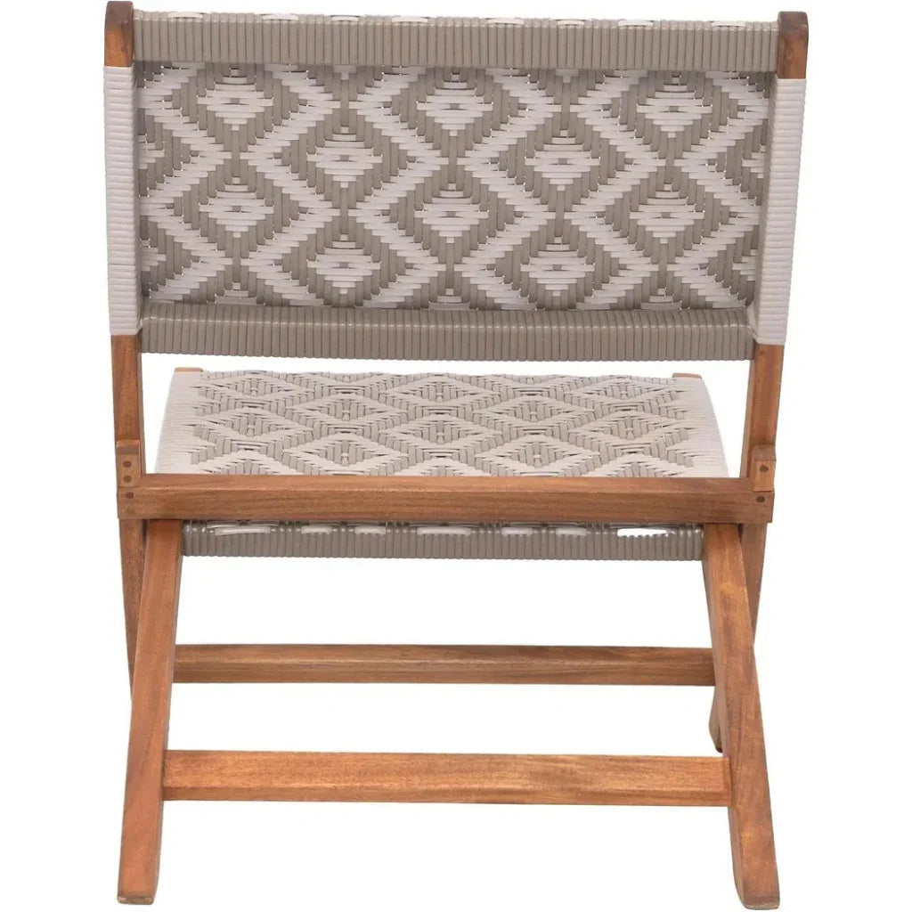 Tide Natural Wood Lounge Chair-Outdoor Lounge Chairs-Zuo Modern-LOOMLAN