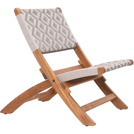 Zuo Modern Tide Natural Wood Lounge Chair