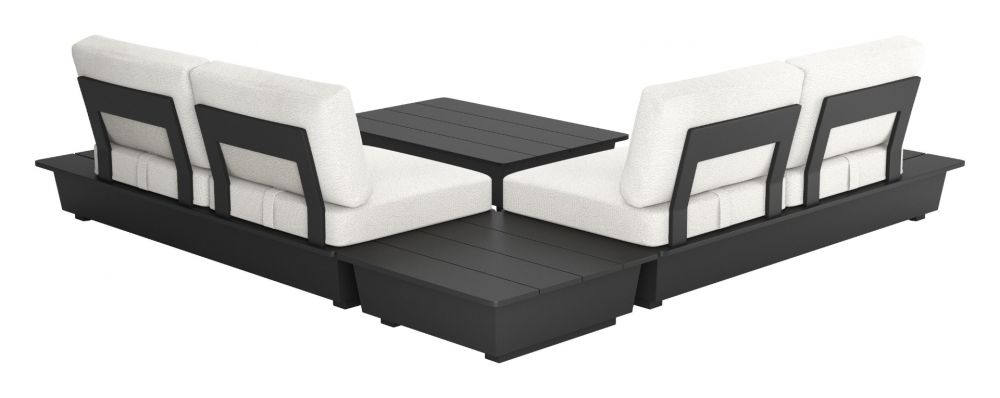 Zuo Modern Tien Olefin Fabric Outdoor Loveseat