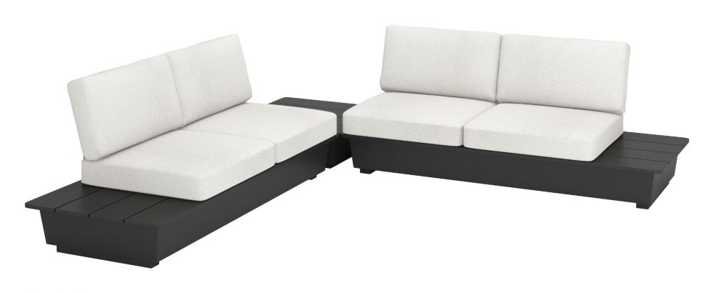 Zuo Modern Tien Olefin Fabric Outdoor Loveseat