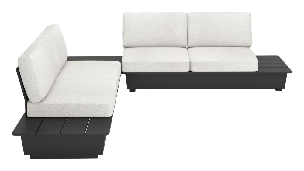 Zuo Modern Tien Olefin Fabric Outdoor Loveseat