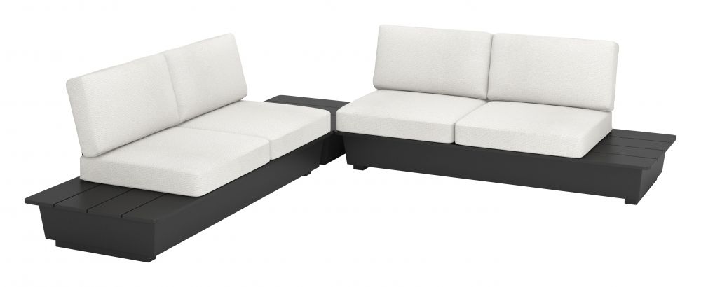 Zuo Modern Tien Olefin Fabric Outdoor Loveseat