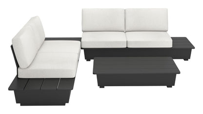 Zuo Modern Tien Olefin Fabric Outdoor Loveseat