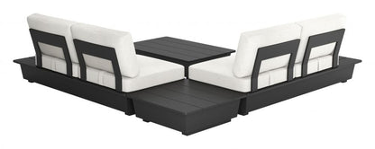 Zuo Modern Tien Olefin Fabric Outdoor Loveseat