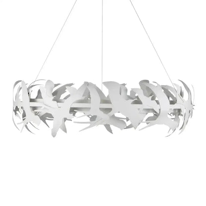 Tijereta 1-Light White Chandelier