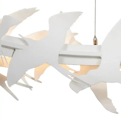 Tijereta 1-Light White Chandelier