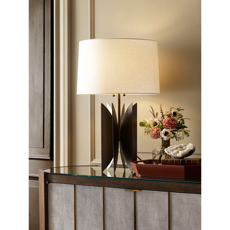 Wildwood Tilling Antique Brass Base Table Lamp