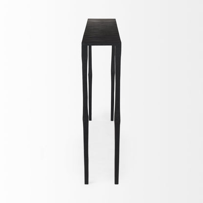 Mercana Timothy Iron Black Console Table