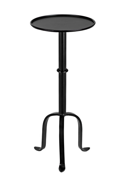 Tini Black Steel Round Side Table-Side Tables-Noir-Sideboards and Things