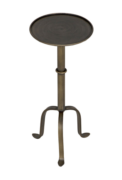 Tini Side Table, Metal with Aged Brass Finish-Side Tables-Noir-Sideboards and Things