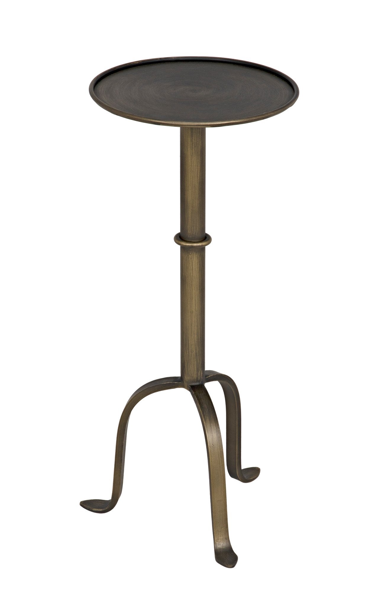 Tini Side Table, Metal with Aged Brass Finish-Side Tables-Noir-Sideboards and Things