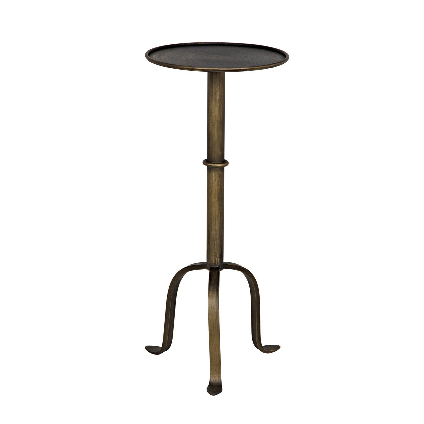 Tini Side Table, Metal with Aged Brass Finish-Side Tables-Noir-Sideboards and Things