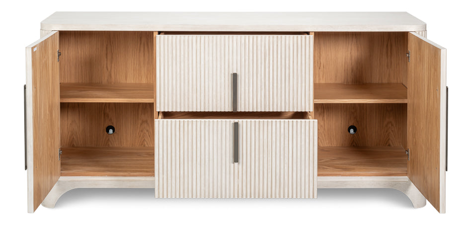 Sarreid Topsail Two Drawers Wood Credenza