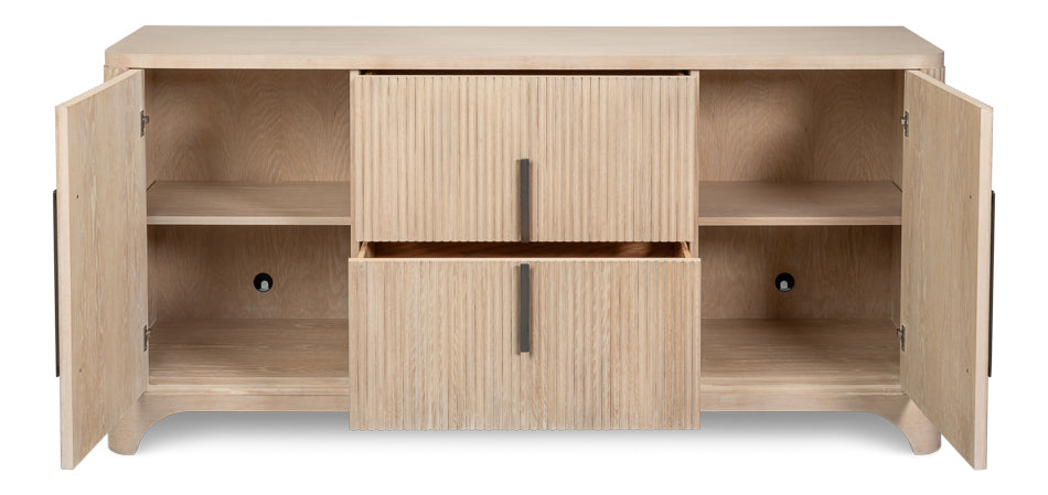 Sarreid Topsail Two Drawers Wood Credenza