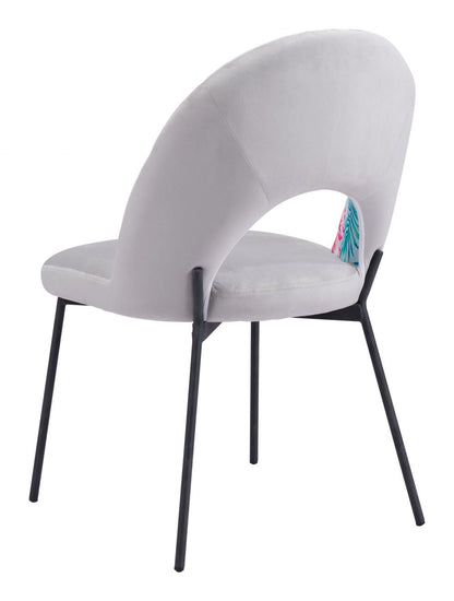 Zuo Modern Torrey Printed Fabric Dining Chair 2PC