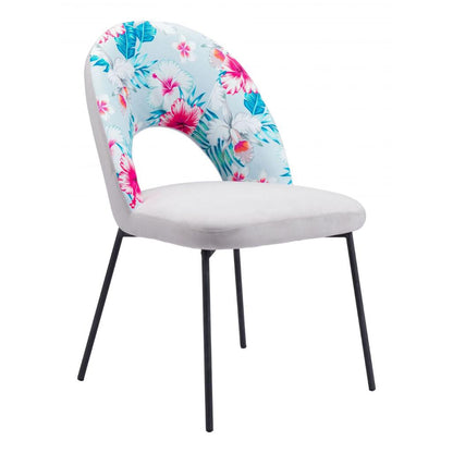 Zuo Modern Torrey Printed Fabric Dining Chair 2PC
