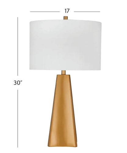 Bassett Mirror Torrington Gold Polyresin Table Lamp