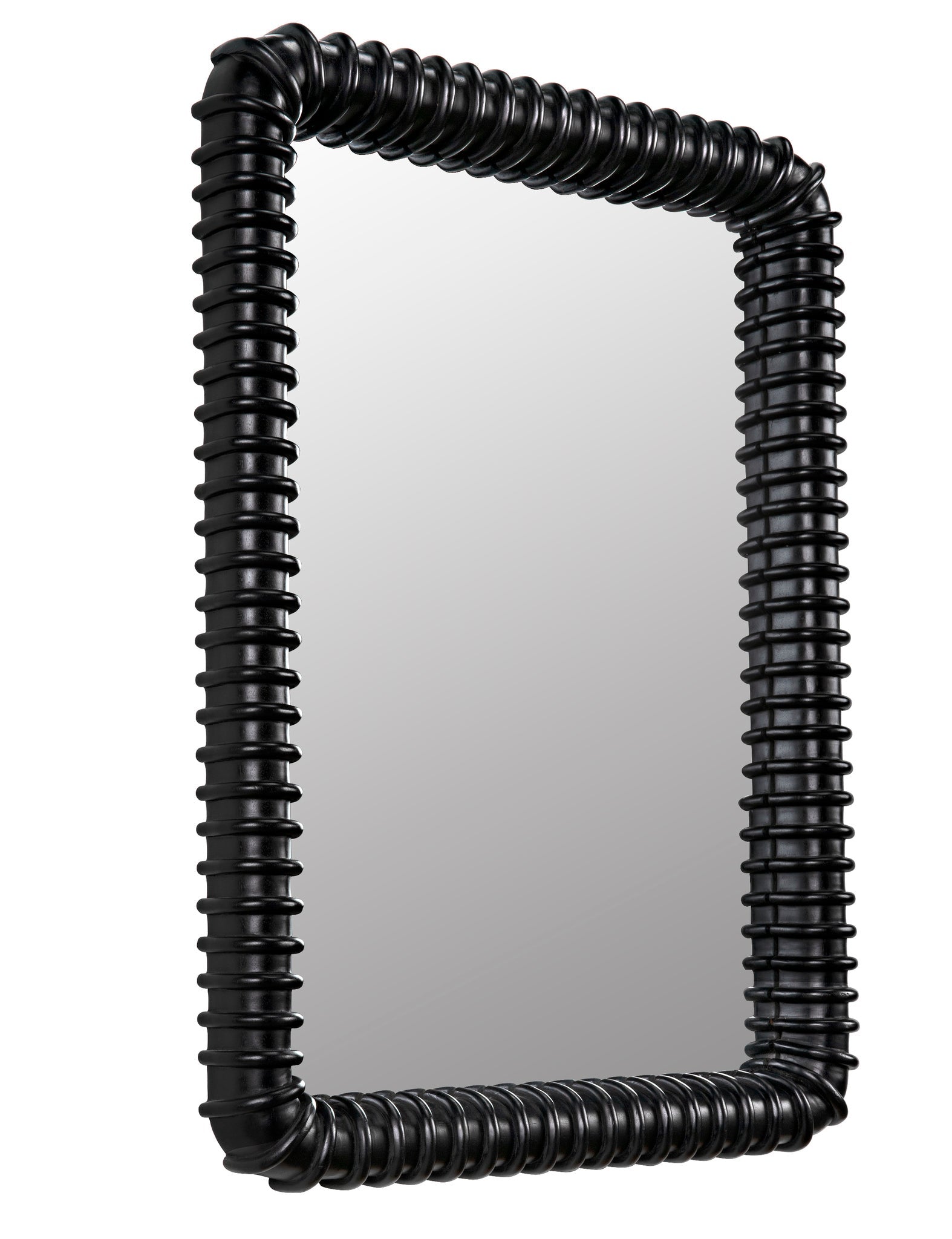 Toshi Wood Black Vertical Mirror-Wall Mirrors-Noir-Sideboards and Things