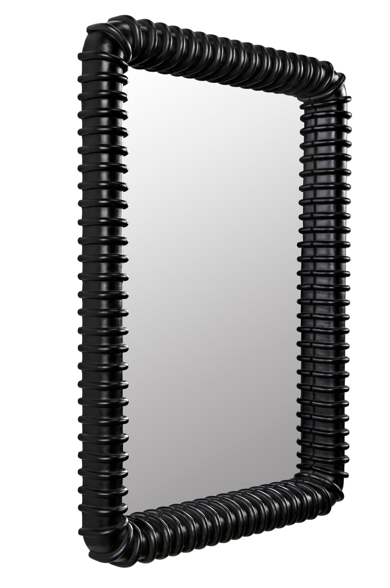 Toshi Wood Black Vertical Mirror-Wall Mirrors-Noir-Sideboards and Things