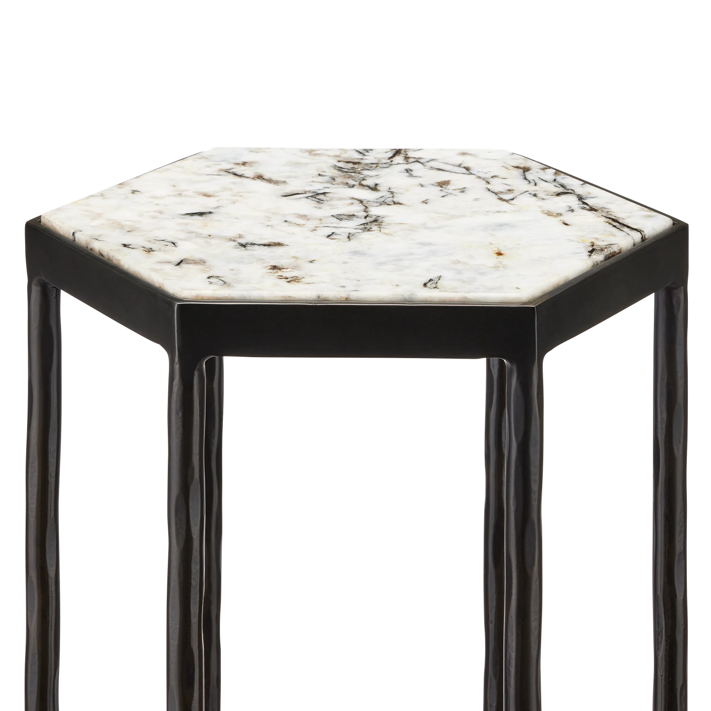 Tosi Marble Accent Table-Side Tables-Currey & Co-Sideboards and Things