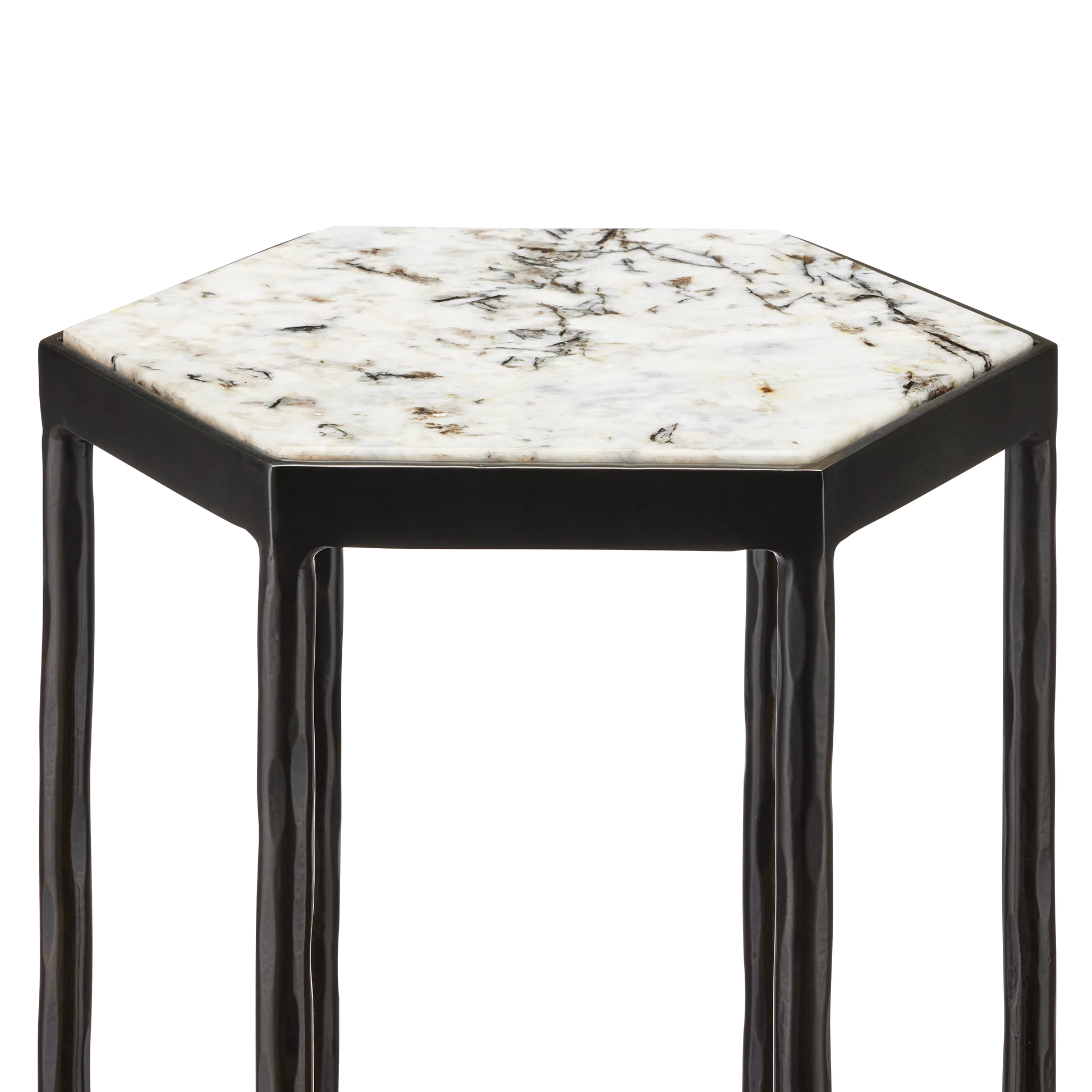 Tosi Marble Accent Table-Side Tables-Currey & Co-Sideboards and Things