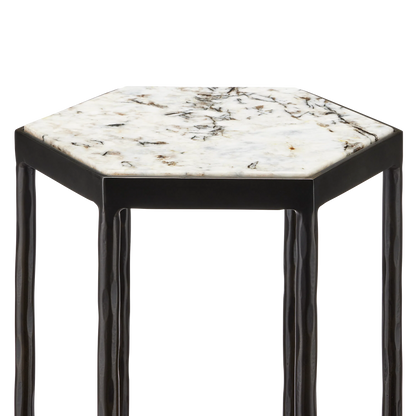 Tosi Marble Accent Table-Side Tables-Currey & Co-Sideboards and Things