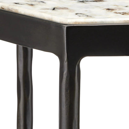 Tosi Marble Accent Table-Side Tables-Currey & Co-Sideboards and Things