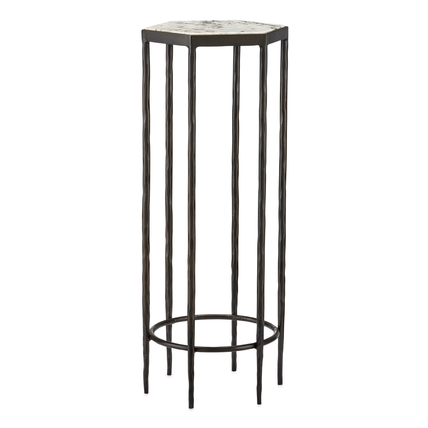 Tosi Marble Accent Table-Side Tables-Currey & Co-Sideboards and Things