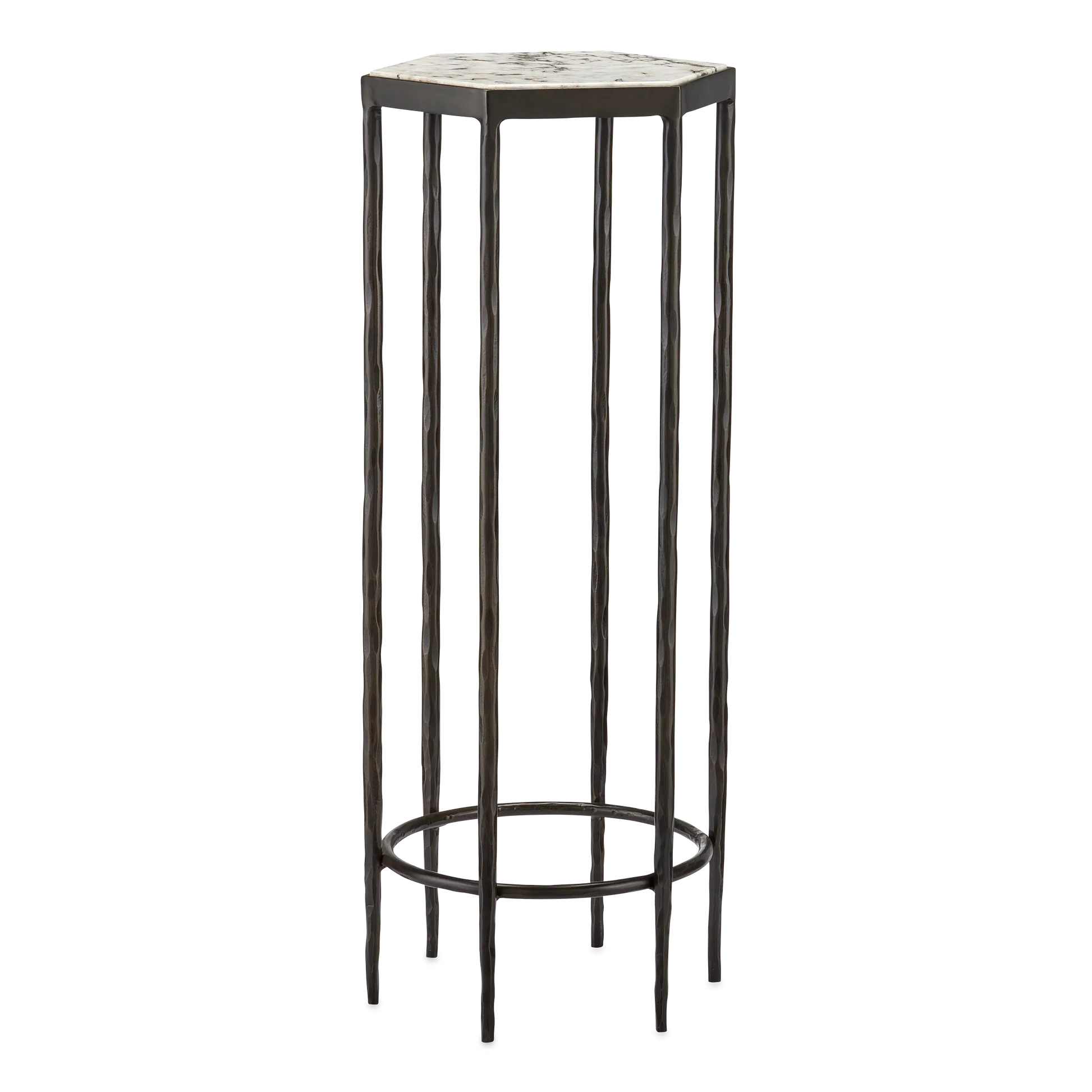 Tosi Marble Accent Table-Side Tables-Currey & Co-Sideboards and Things