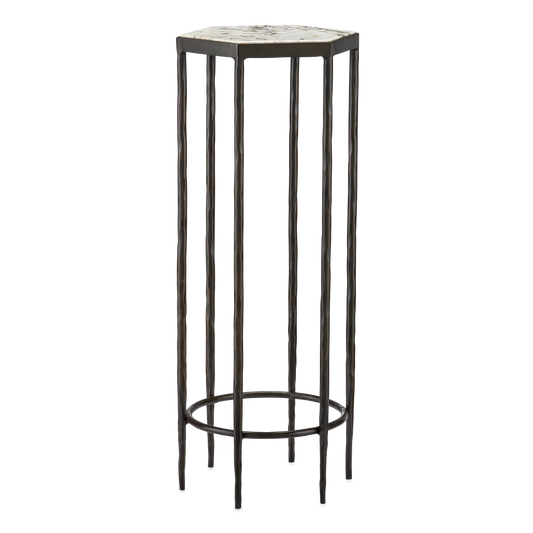 Tosi Marble Accent Table-Side Tables-Currey & Co-Sideboards and Things