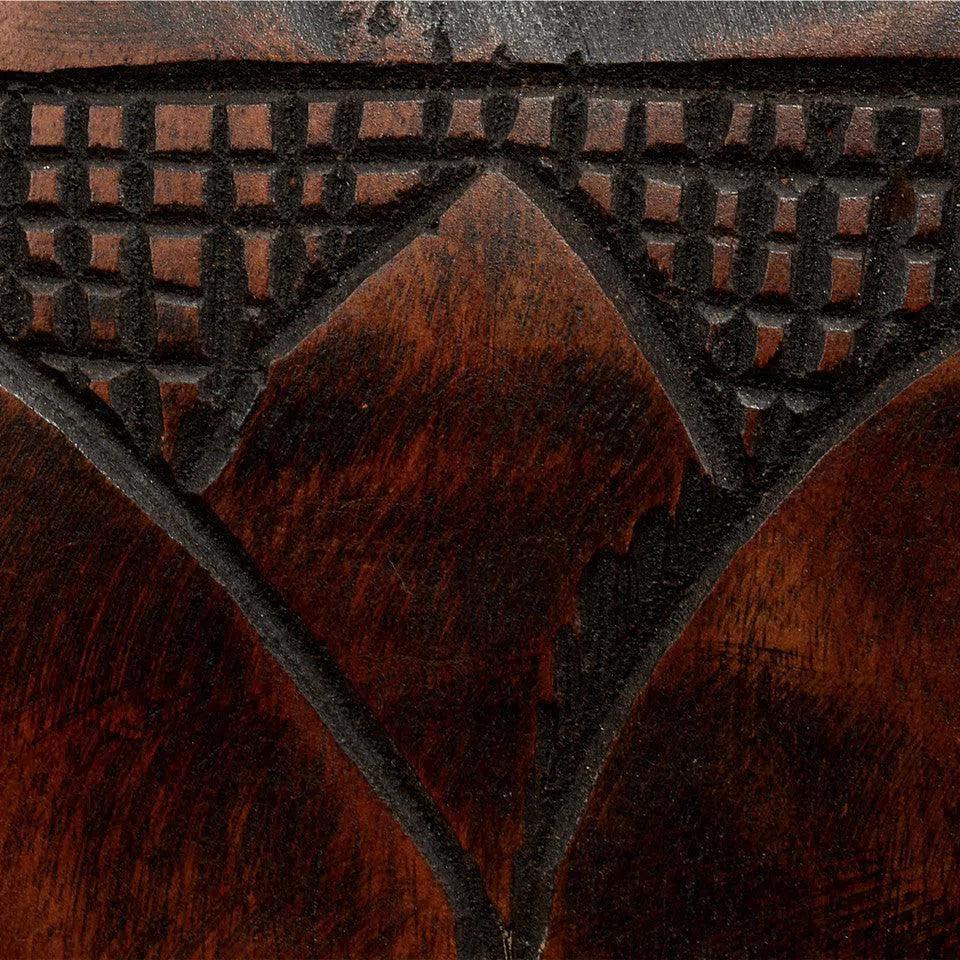 Totem Hand-Carved Wood Floor Lamp