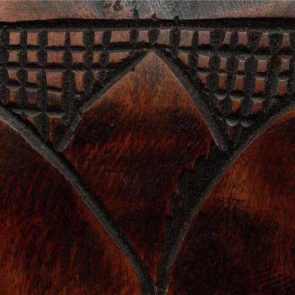 Totem Hand-Carved Wood Floor Lamp