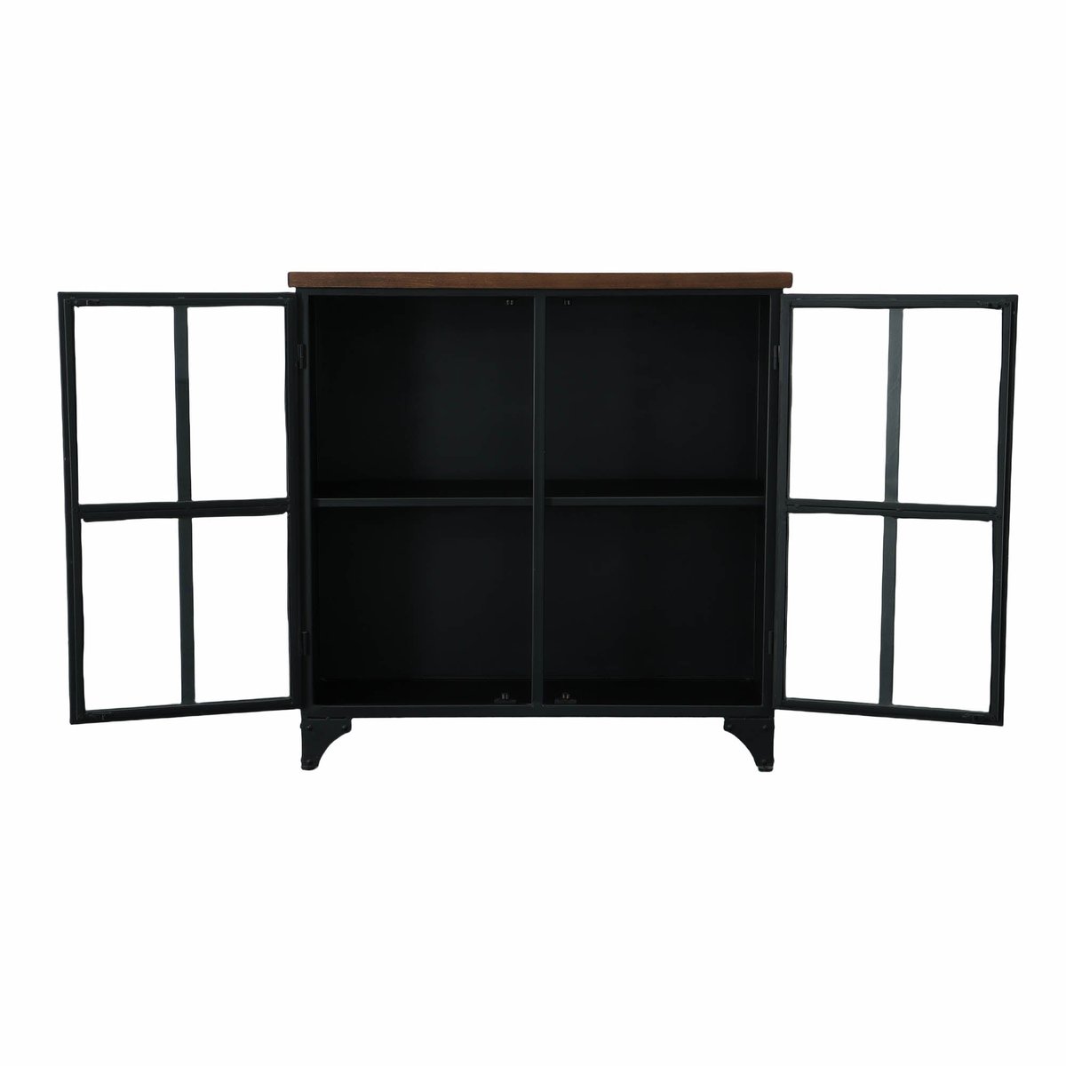 LH Home Tradition Two Doors Black Accent Cabinet