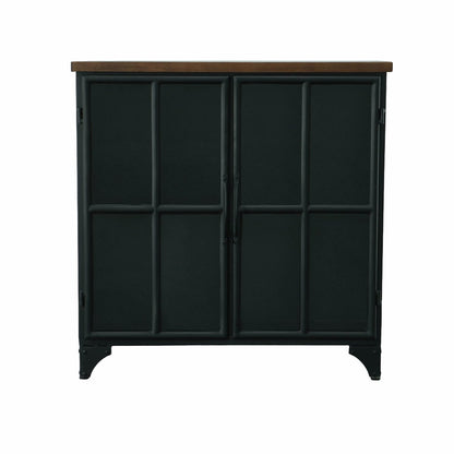 LH Home Tradition Two Doors Black Accent Cabinet