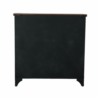 LH Home Tradition Two Doors Black Accent Cabinet