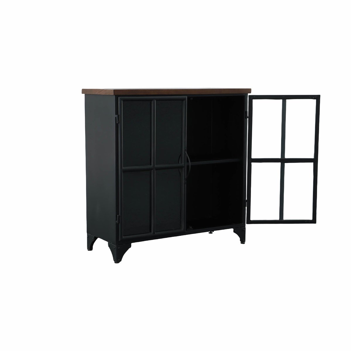 LH Home Tradition Two Doors Black Accent Cabinet