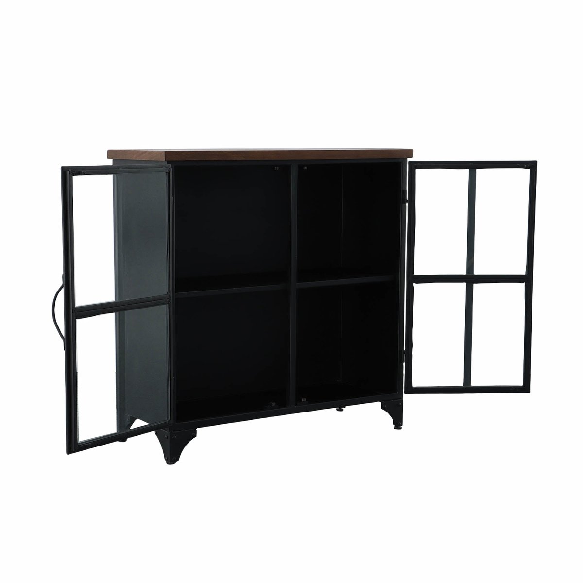 LH Home Tradition Two Doors Black Accent Cabinet