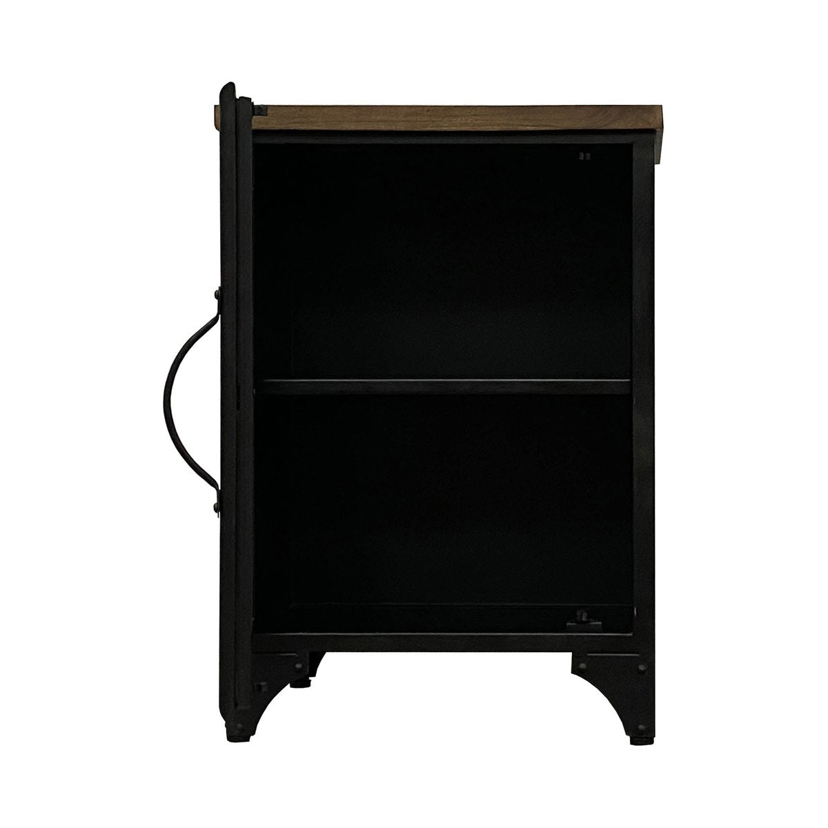 LH Home Tradition Wooden Black Accent Cabinet