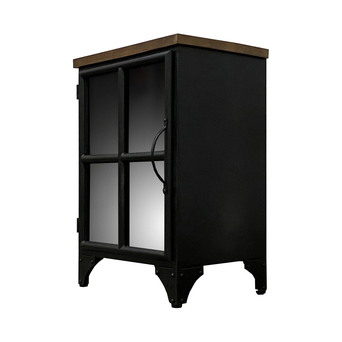 LH Home Tradition Wooden Black Accent Cabinet