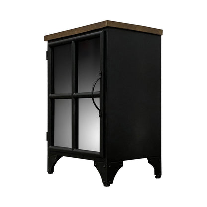 LH Home Tradition Wooden Black Accent Cabinet