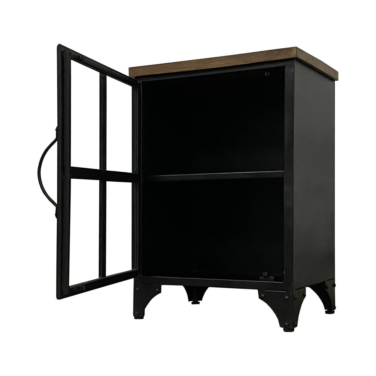 LH Home Tradition Wooden Black Accent Cabinet