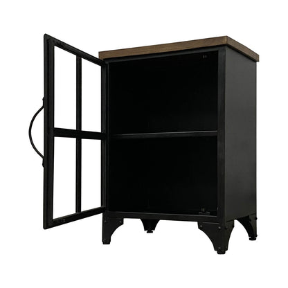 LH Home Tradition Wooden Black Accent Cabinet