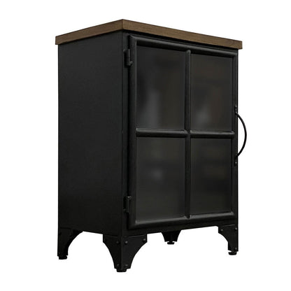 LH Home Tradition Wooden Black Accent Cabinet