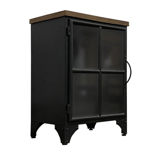 LH Home Tradition Wooden Black Accent Cabinet
